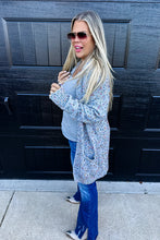 Load image into Gallery viewer, BLAKELEY Miley Dot Cardigan Heather Grey