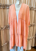 Load image into Gallery viewer, Mineral Wash Voile Tiered Duster