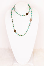 Load image into Gallery viewer, Blythe Coin Necklace Turquoise