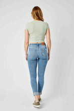 Load image into Gallery viewer, JUDY BLUE Mid Rise Distressed Cuff Skinny