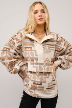 Load image into Gallery viewer, Aztec Jacquard Mock Neck Pullover