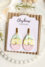 Load image into Gallery viewer, Easter Egg Clay Earrings