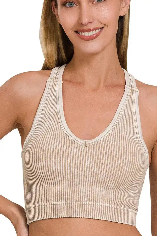Ribbed Everyday Racerback Bralette
