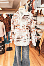 Load image into Gallery viewer, Aztec Jacquard Mock Neck Pullover