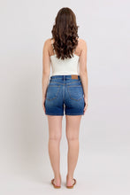 Load image into Gallery viewer, JUDY BLUE Dark Wash 2 Button Dad Denim Shorts