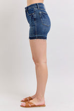 Load image into Gallery viewer, JUDY BLUE Tummy Control Destroy Release Hem Shorts