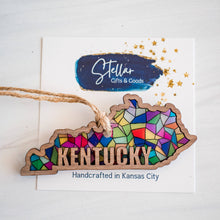 Load image into Gallery viewer, Stained Glass  State Holiday Ornaments - Kentucky