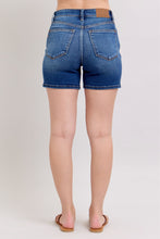 Load image into Gallery viewer, JUDY BLUE Dark Wash 2 Button Dad Denim Shorts