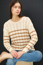 Load image into Gallery viewer, Chunky Knit Striped Sweater