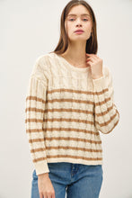 Load image into Gallery viewer, Chunky Knit Striped Sweater