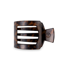 Load image into Gallery viewer, TELETIES - Square Flat Hair Clip | Med. | Tortoise