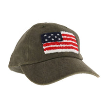 Load image into Gallery viewer, Chenille USA Flag Patch Ball Cap