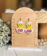 Load image into Gallery viewer, Baby Chick in Bloom Earrings
