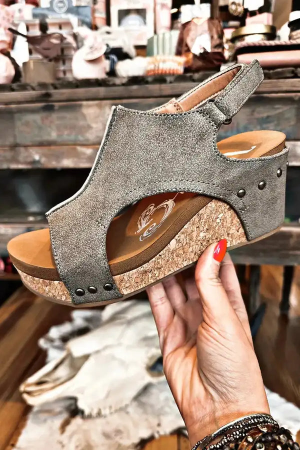 VERY G Isabella 2 Wedge - Grey