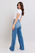 Load image into Gallery viewer, JUDY BLUE 90's Straight Cargo Jean