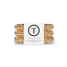 Load image into Gallery viewer, TELETIES - Spiral Hair Coils | Large | Good as Gold Hair Ties