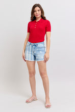 Load image into Gallery viewer, JUDY BLUE Americana Stars & Stripes Fray Hem Shorts