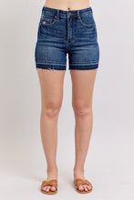 Load image into Gallery viewer, JUDY BLUE Tummy Control Destroy Release Hem Shorts