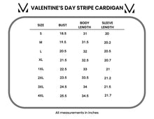 Load image into Gallery viewer, Michelle Mae Valentine's Stripe Cardigan