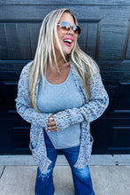 Load image into Gallery viewer, BLAKELEY Miley Dot Cardigan Heather Grey