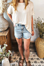 Load image into Gallery viewer, RISEN The Outlaw Blues High Rise Denim Shorts