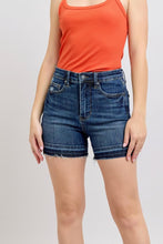 Load image into Gallery viewer, JUDY BLUE Tummy Control Destroy Release Hem Shorts