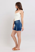 Load image into Gallery viewer, JUDY BLUE Dark Wash 2 Button Dad Denim Shorts