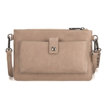 Load image into Gallery viewer, Trinity Ranch Floral Aztec Tooled Collection Clutch/Crossbody