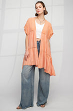 Load image into Gallery viewer, Mineral Wash Voile Tiered Duster