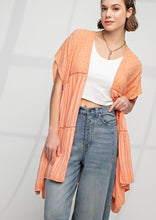 Load image into Gallery viewer, Mineral Wash Voile Tiered Duster