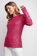 Load image into Gallery viewer, Shimmer + Shine Top Pink