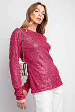 Load image into Gallery viewer, Shimmer + Shine Top Pink