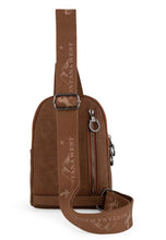 Load image into Gallery viewer, Montana West Floral Tooled Genuine Cowhide Hair-On Trimmed Sling Bag - Brown