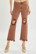 Load image into Gallery viewer, RISEN Espresso Straight Crop Jean