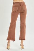 Load image into Gallery viewer, RISEN Espresso Straight Crop Jean