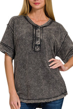 Load image into Gallery viewer, The Briar Raw Edge Henley