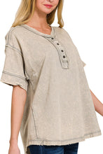 Load image into Gallery viewer, The Briar Raw Edge Henley