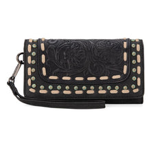 Load image into Gallery viewer, Trinity Ranch Floral Tooled Collection Wallet