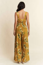 Load image into Gallery viewer, Goldenrod Floral Smocked Jumpsuit