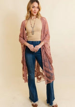 Load image into Gallery viewer, Embroidered Botanical Kimono