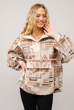 Load image into Gallery viewer, Aztec Jacquard Mock Neck Pullover