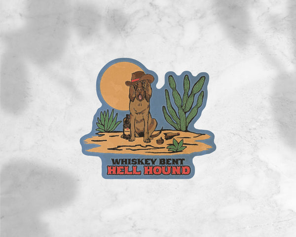 Whiskey Bent Hound Sticker