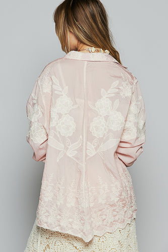 Rosewood Whimsy Embroidered Blouse