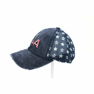 Distressed USA Patch Star CC Ball Cap