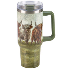 Load image into Gallery viewer, Primitives by Kathy - Highland Cows Travel Mug