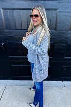 Load image into Gallery viewer, PRE-ORDER BLAKELEY Miley Dot Cardigan Heather Grey