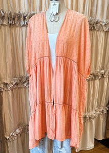 Mineral Wash Voile Tiered Duster