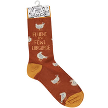 Load image into Gallery viewer, Primitives by Kathy - Fowl Language Socks