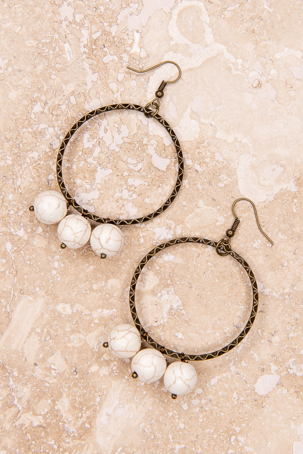 Olivia White Earrings