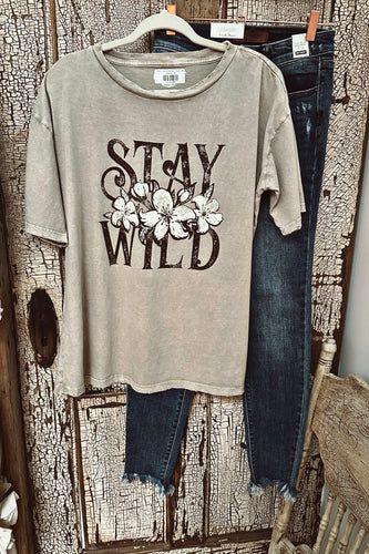 STAY WILD Oversized Graphic Tee